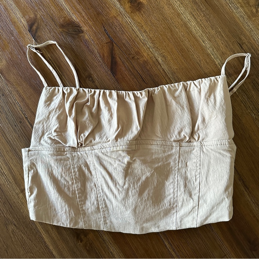 Zara Cropped Bustier Tank